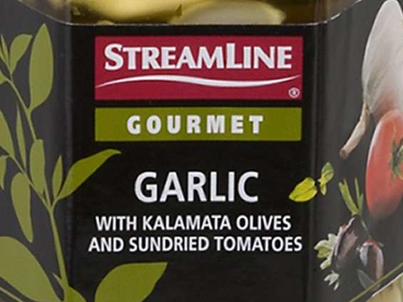 Scandic Food. Czosnek marynowany z oliwkami z suszonymi pomidorami w oleju Streamline