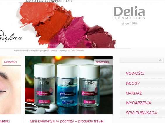 Delia Cosmetics z blogiem 