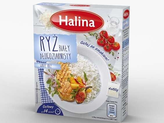 "Sawex Spółka z ograniczoną odpowiedzialnością" Foods. Ryż Biały Długoziarnisty marki Halina 