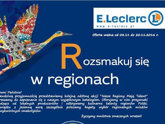 E.Leclerc promuje polskie produkty regionalne