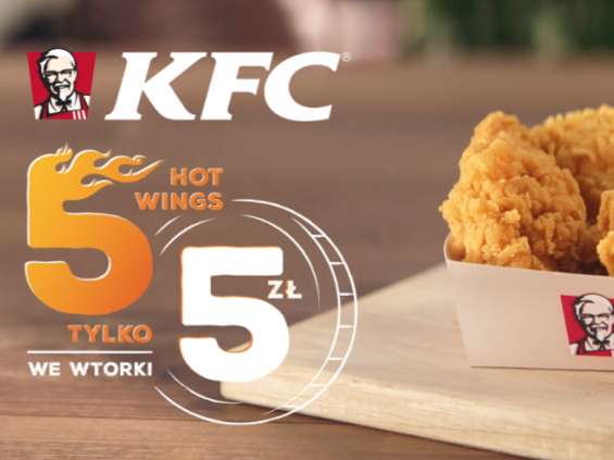 KFC promuje skrzydełka 