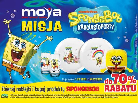 SpongeBob wjedzie na stacje Moya 