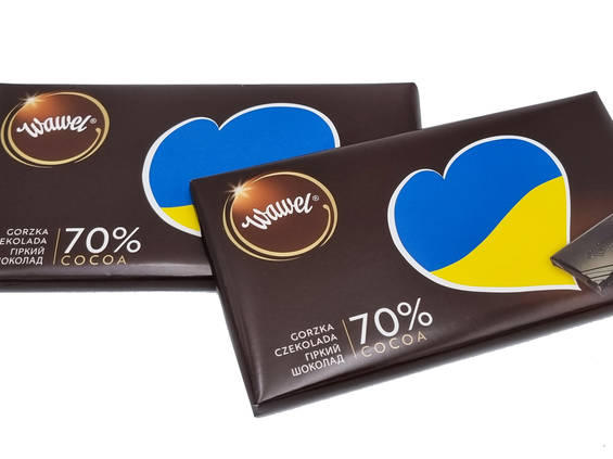Wawel z czekoladami, które trafią do Ukrainy 