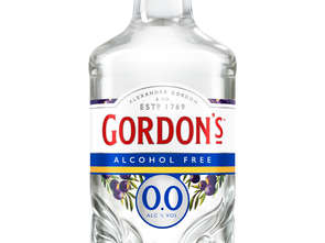 0,0% alkoholu. 100% Gordon’s