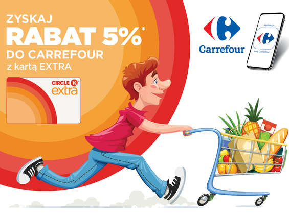 Rabat 5% do Carrefoura z kartą Circle Extra  